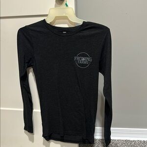 Kids Charcoal Long Sleeve Tee